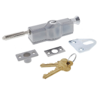 Carbine Australia Patio Bolt With C4 Wafer Type Cylinders Available in 4 Colours : White ,Silver ,Brown & Black