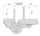 D&D Technologies DD TECH TRUCLOSE MULTI-ADJ HINGE FOR METAL GATE -REGULAR