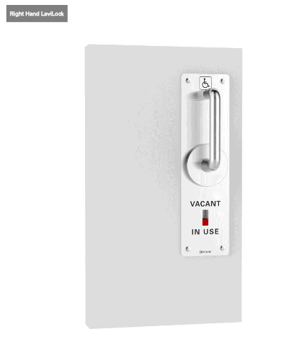Cavity Slider For Doors Cavilock CL100 LaviLock Lever Snib Both Sides Right Handle Exit Free Polished Brass & Satin Chrome