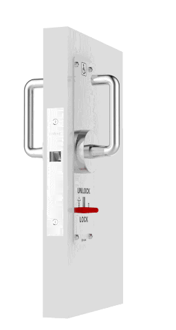 Cavity Slider For Doors Cavilock CL100 LaviLock Lever Snib Both Sides Right Handle Exit Free Polished Brass & Satin Chrome