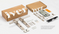 Iver Sarlat Door Lever 16200 Rectangular Backplate Brushed Gold PVD - Passage ,Privacy & Entrance