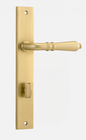 Iver Sarlat Door Lever 16200 Rectangular Backplate Brushed Gold PVD - Passage ,Privacy & Entrance