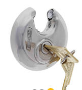 Carbine Australia Stainless Steel Disc Padlock - 11mm/23mm/70mm - Laser Welded Body for Extra Strength - KA Stainless Steel