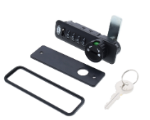 Carbine Australia Lenlok 4 Dial Lock, Private Function, Key Over Ride - Left Hand ,Right Hand & Vertical - Black