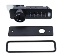 Carbine Australia Lenlok 4 Dial Lock, Private Function, Key Over Ride - Left Hand ,Right Hand & Vertical - Black