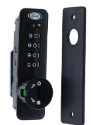 Carbine Australia Lenlok 4 Dial Lock, Private Function, Key Over Ride - Left Hand ,Right Hand & Vertical - Black