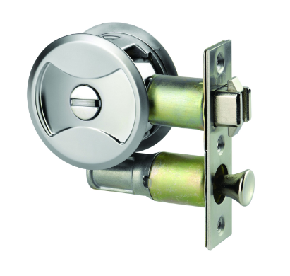 ASSA ABLOY CAVITY SLIDER PRIVACY,PASSAGE SET SATIN PEARL & NERO BLACK