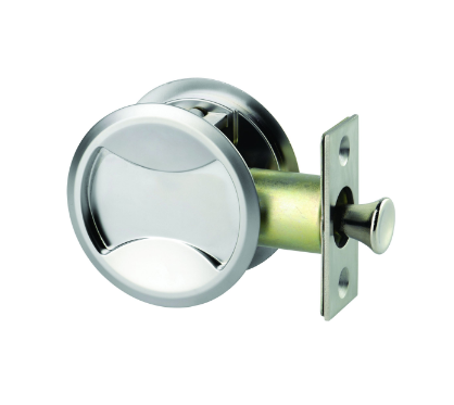 ASSA ABLOY CAVITY SLIDER PRIVACY,PASSAGE SET SATIN PEARL & NERO BLACK