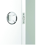 ASSA ABLOY CAVITY SLIDER PRIVACY,PASSAGE SET SATIN PEARL & NERO BLACK