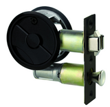 ASSA ABLOY CAVITY SLIDER PRIVACY,PASSAGE SET SATIN PEARL & NERO BLACK