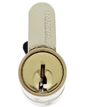 Carbine Australia Double Cylinder Complete -62 (26.10.26)  Fixed Cam - 5 pin - Satin Chrome & Polished Brass