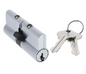 Carbine Australia Double Cylinder Complete - 70 (30.10.30)  Fixed Cam - 6 pin - Keyed to Differ & Keyed Alike, - Satin Chrome