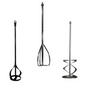 Tusk Heavy Duty Mixing Paddle 160mm for Cement & Paint ,Hex Black Slide 80mm x 400mm x 8mm(Medium) & 100mm x 600mm x 10mm(Large)