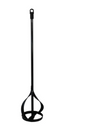 Tusk Heavy Duty Mixing Paddle 160mm for Cement & Paint ,Hex Black Slide 80mm x 400mm x 8mm(Medium) & 100mm x 600mm x 10mm(Large)