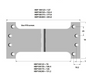 Lohala Hinge Brass Parliament 100mm x 175mm x 4.0mm - Available in 3 Colours : Brushed Nickel ,Bronze & Polished Brass