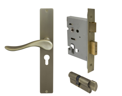 Windsor Premium NZ Haven Longplate Square Entrance Set - E48 Priced Per Set- Available in 13 Colours