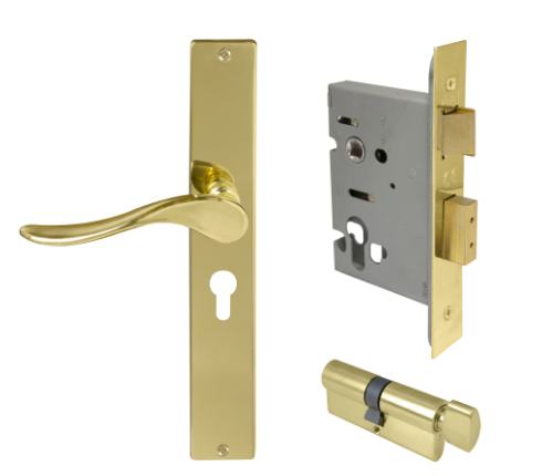 Windsor Premium NZ Haven Longplate Square Entrance Set - E48 Priced Per Set- Available in 13 Colours