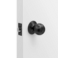 MILES NELSON DOOR HANDLES PRO SERIES CIRQUE KNOB ENTRANCE SET,PRIVACY SET,PASSAGE SET AND DUMMY HANDLE - STAINLESS STEEL & MATT BLACK