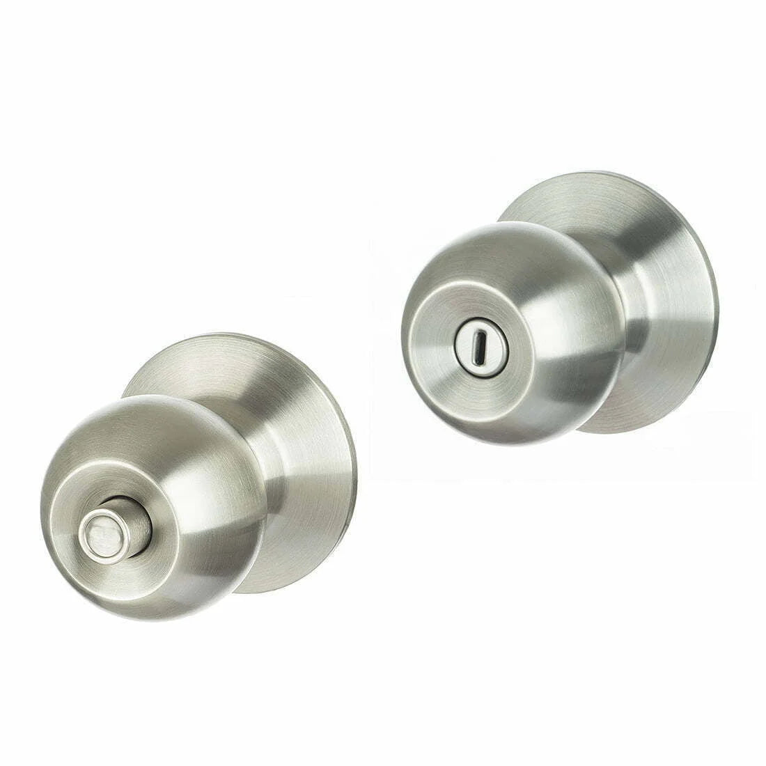 MILES NELSON DOOR HANDLES PRO SERIES CIRQUE KNOB ENTRANCE SET,PRIVACY SET,PASSAGE SET AND DUMMY HANDLE - STAINLESS STEEL & MATT BLACK