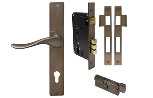 Windsor Premium NZ Haven Longplate Square Entrance Set - E85 Priced Per Set- Available in 13 Colours
