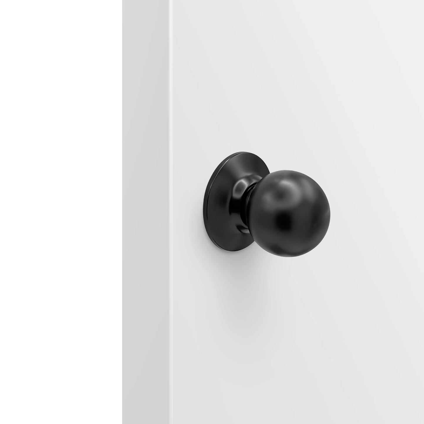 MILES NELSON DOOR HANDLES PRO SERIES CIRQUE KNOB ENTRANCE SET,PRIVACY SET,PASSAGE SET AND DUMMY HANDLE - STAINLESS STEEL & MATT BLACK