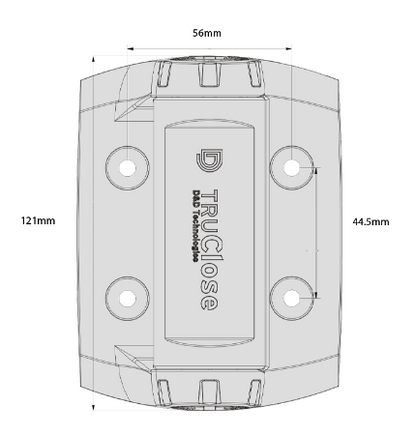 D&D Technologies DD TECH TRUCLOSE TCHD1A HEAVY DUTY HINGE - BLACK TRIM
