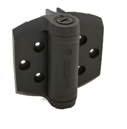 D&D Technologies DD TECH TRUCLOSE TCHD1 HEAVY DUTY HINGE - 2 ALIGN LEG BLACK TRIM
