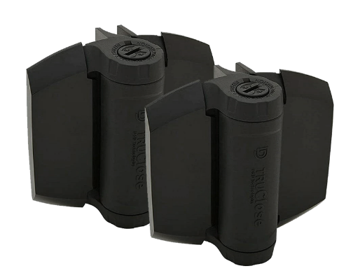 D&D Technologies DD TECH TRUCLOSE TCHD1 HEAVY DUTY HINGE - 2 ALIGN LEG BLACK TRIM