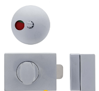 Carbine Australia Indicator Bolt Concealed Fix Round Indicator 68mm x 50mm - Emergency Release & Slot Satin Chrome