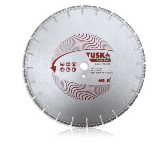 Tusk Heavy Duty Invader Blades 350 x 3.0/2.2 x 5 x 25.4PH & 410 x 3.2/2.4 x 5 x 25.4PH