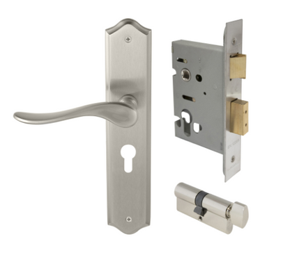 Windsor Premium NZ Haven Longplate Traditional Entrance Set - E48 Priced Per Set- Available in 13 Colours