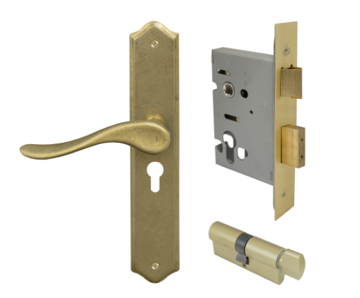 Windsor Premium NZ Haven Longplate Traditional Entrance Set - E48 Priced Per Set- Available in 13 Colours