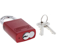 Carbine Australia Aluminium Body Padlock - Durable Colour Finish Silver ,Red & Blue -8mm/75mm/45mm ,8mm/50mm/45mm & 8mm/30mm/45mm - Molybdeum Alloy Shkle