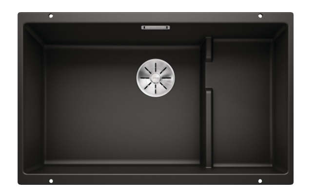 Blanco Germany Subline 700-U Level Sink, Blanco Silgranit Range - Black ,Anthracite ,Rock Grey ,Tartufo ,Soft White & White