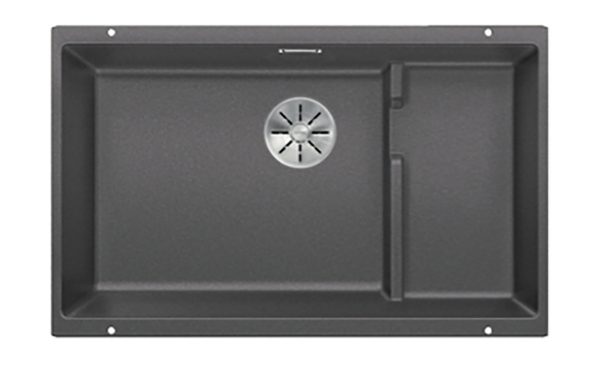 Blanco Germany Subline 700-U Level Sink, Blanco Silgranit Range - Black ,Anthracite ,Rock Grey ,Tartufo ,Soft White & White