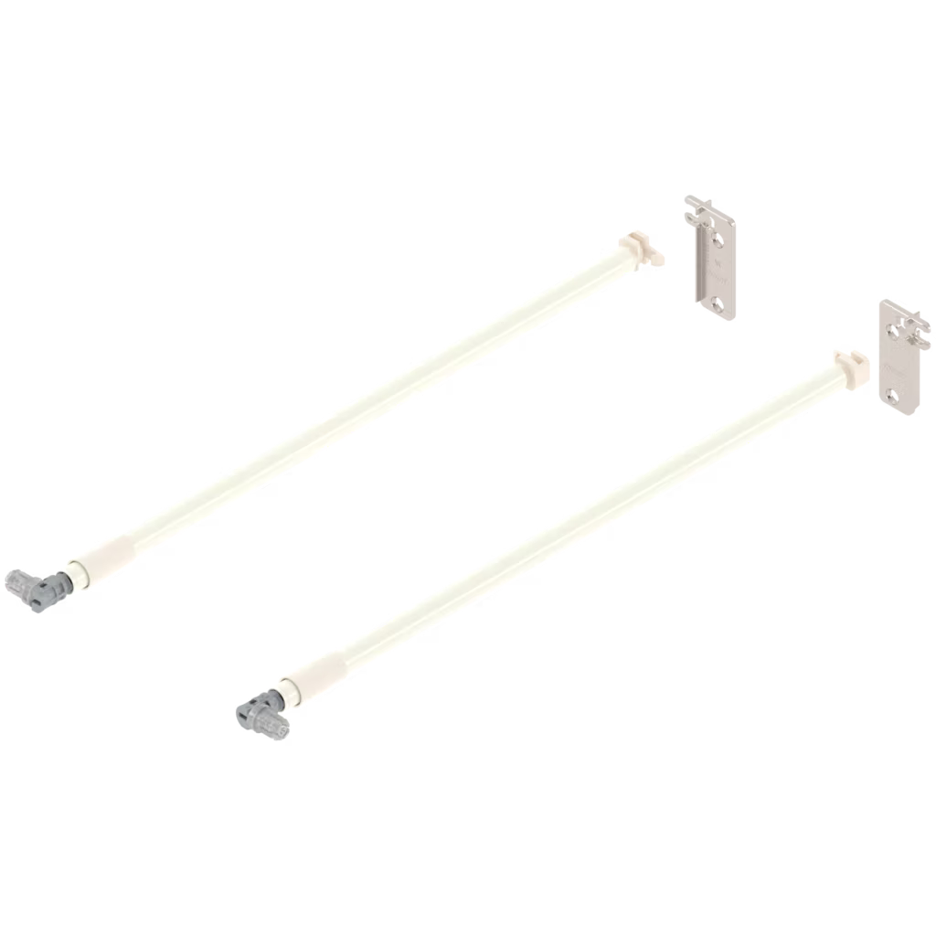 BLUM METABOX  ADJUSTABLE SIDE GALLERY WITH BACK BRACKETS (pair) LENGTH 350mm-550mm( available in 5 sizes )