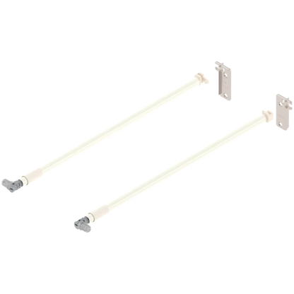 BLUM METABOX  ADJUSTABLE SIDE GALLERY WITH BACK BRACKETS (pair) LENGTH 350mm-550mm( available in 5 sizes )