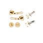 Iver Sarlat  Door Lever Rose Round Concealed Fix Pair, Passage Kit, Privacy Kit , Entrance Kit with High Security Lock - Polished Brass