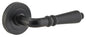 Iver Sarlat  Door Lever Rose Round Concealed Fix Pair, Passage Kit, Privacy Kit , Entrance Kit with High Security Lock - Matt Black