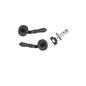 Iver Sarlat  Door Lever Rose Round Concealed Fix Pair, Passage Kit, Privacy Kit , Entrance Kit with High Security Lock - Matt Black