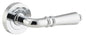 Iver Sarlat  Door Lever Rose Round Concealed Fix Pair, Passage Kit, Privacy Kit , Entrance Kit with High Security Lock - Polished Chrome