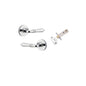 Iver Sarlat  Door Lever Rose Round Concealed Fix Pair, Passage Kit, Privacy Kit , Entrance Kit with High Security Lock - Polished Chrome