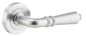 Iver Sarlat  Door Lever Rose Round Concealed Fix Pair, Passage Kit, Privacy Kit , Entrance Kit with High Security Lock - Brushed Chrome