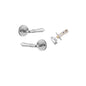 Iver Sarlat  Door Lever Rose Round Concealed Fix Pair, Passage Kit, Privacy Kit , Entrance Kit with High Security Lock - Brushed Chrome