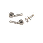 Iver Sarlat  Door Lever Rose Round Concealed Fix Pair, Passage Kit, Privacy Kit , Entrance Kit with High Security Lock - Distressed Nickel
