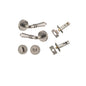 Iver Sarlat  Door Lever Rose Round Concealed Fix Pair, Passage Kit, Privacy Kit , Entrance Kit with High Security Lock - Distressed Nickel