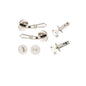Iver Sarlat  Door Lever Rose Round Concealed Fix Pair, Passage Kit, Privacy Kit , Entrance Kit with High Security Lock - Polished Nickel