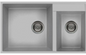 BURNS & FERALL ELLECI QUADRA METALTEK UNDERMOUNT ( DEPTH 435MM & 470MM ) GRANITE DOUBLE BOWL ALUMINIUM
