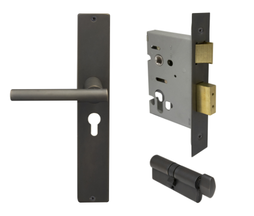 Windsor Premium NZ Charleston Longplate Square Entrance Set - E48 Priced Per Set- Available in 13 Colours
