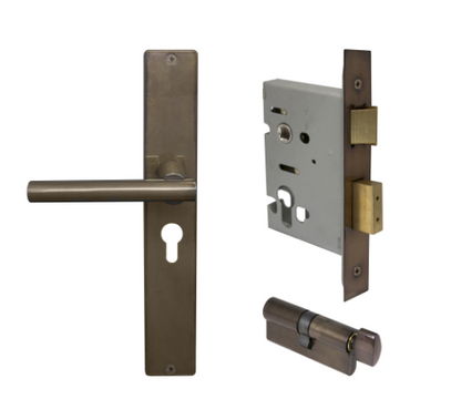 Windsor Premium NZ Charleston Longplate Square Entrance Set - E48 Priced Per Set- Available in 13 Colours